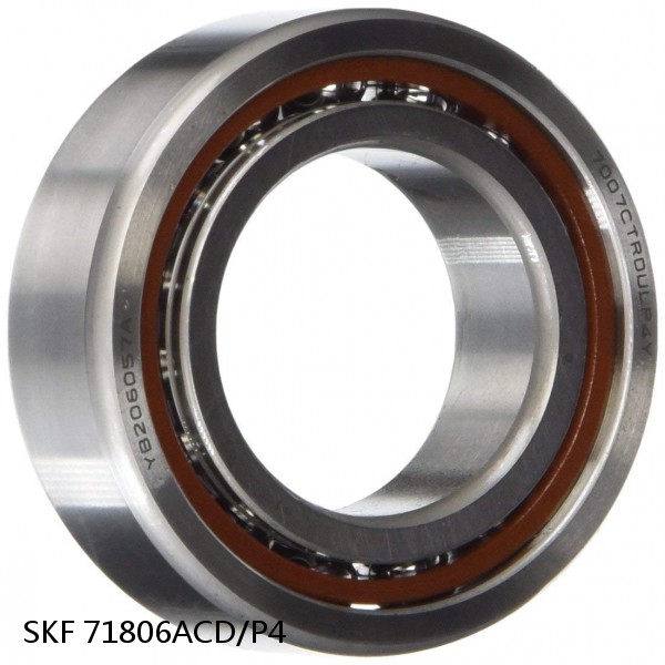 71806ACD/P4 SKF Super Precision,Super Precision Bearings,Super Precision Angular Contact,71800 Series,25 Degree Contact Angle #1 image